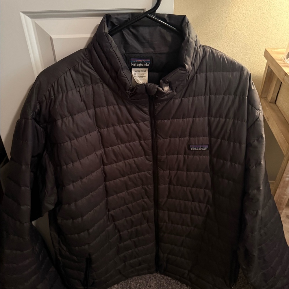 Patagonia Black Quilted Puffer Jacket Lightweight Insulated